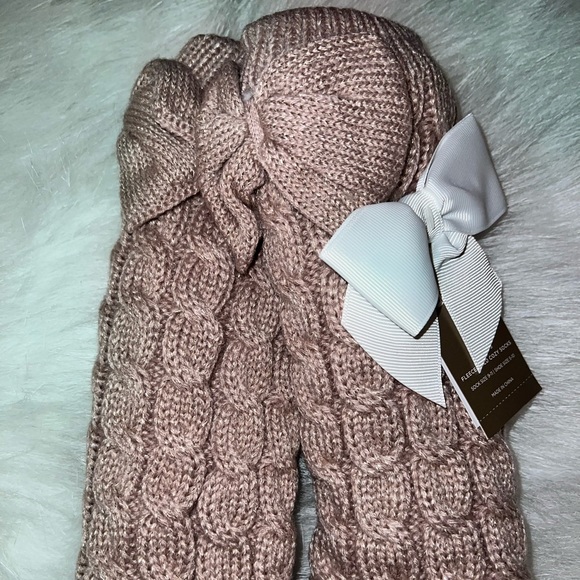 Laila Bow Fleece Lined Sock - Picture 4 of 7